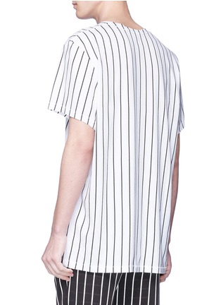 Back View - Click To Enlarge - HAIDER ACKERMANN - Stripe T-shirt