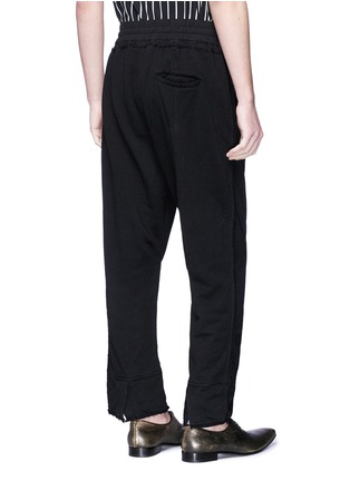 Back View - Click To Enlarge - HAIDER ACKERMANN - Split cuff sweatpants