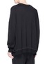 Back View - Click To Enlarge - HAIDER ACKERMANN - Contrast stitch oversized wool-silk sweater