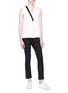 Figure View - Click To Enlarge - RAG & BONE - 'Simone' button cuff cropped twill pants