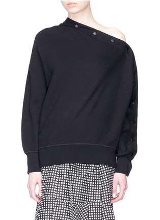 Main View - Click To Enlarge - RAG & BONE - 'Kate' button sleeve oversized modular sweatshirt