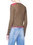 Back View - Click To Enlarge - RAG & BONE - 'Rowan' contrast shoulder Merino wool cropped sweater