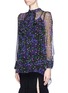 Front View - Click To Enlarge - ERDEM - 'Magdelene' faye night print silk blouse