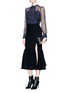 Figure View - Click To Enlarge - ERDEM - 'Magdelene' faye night print silk blouse