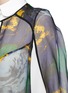 Detail View - Click To Enlarge - ERDEM - 'Angela' floral print silk organza cape
