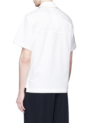 Back View - Click To Enlarge - STAFFONLY - 'Suzuki' layered patch pocket shirt