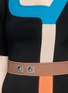 Detail View - Click To Enlarge - PETER PILOTTO - 'Track' pinball stripe cady dress
