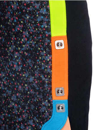 Detail View - Click To Enlarge - PETER PILOTTO - 'Ludo' pinball stripe tweed bouclé skirt