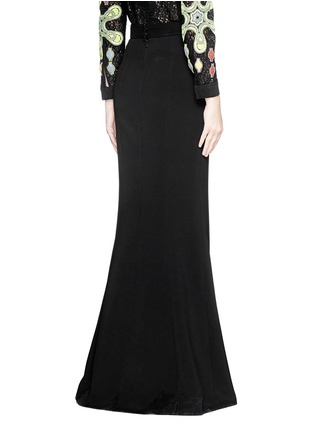 Back View - Click To Enlarge - PETER PILOTTO - 'Track' pinball stripe cady maxi skirt