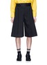 Main View - Click To Enlarge - STAFFONLY - 'Koi' layered waist flared twill shorts