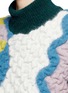 Detail View - Click To Enlarge - PETER PILOTTO - 'Slalom' matelasse knit turtleneck sweater