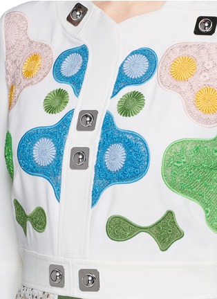 Detail View - Click To Enlarge - PETER PILOTTO - 'Counter' playing piece embroidery dress
