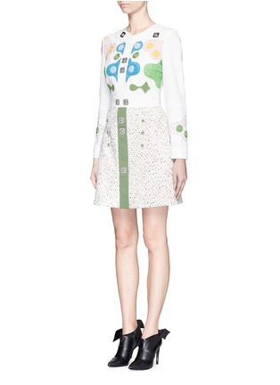 Figure View - Click To Enlarge - PETER PILOTTO - 'Counter' playing piece embroidery dress