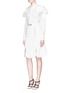 Figure View - Click To Enlarge - PETER PILOTTO - 'Tessel' crepe cady flare skirt