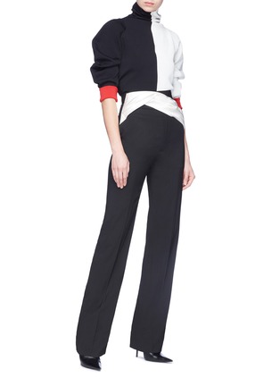 Figure View - Click To Enlarge - HAIDER ACKERMANN - Drape waist panel suiting pants