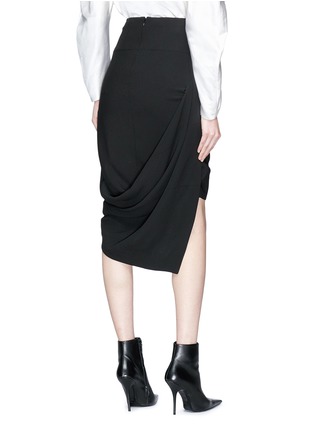 Back View - Click To Enlarge - HAIDER ACKERMANN - Drape high-low skirt