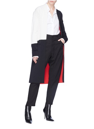 Figure View - Click To Enlarge - HAIDER ACKERMANN - Colourblock open cardigan
