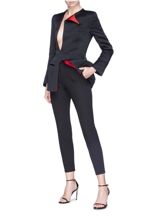 Figure View - Click To Enlarge - HAIDER ACKERMANN - Cutout front blazer