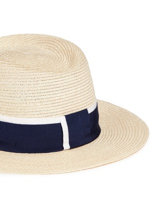 Detail View - Click To Enlarge - MAISON MICHEL - 'André' canapa straw trilby hat