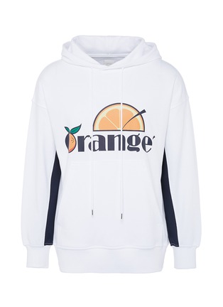 Main View - Click To Enlarge - D-ANTIDOTE - 'Orange' slogan print unisex hoodie