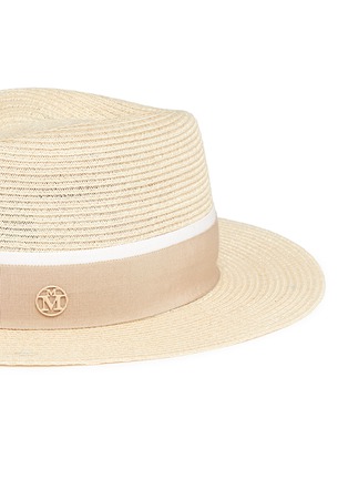 Detail View - Click To Enlarge - MAISON MICHEL - 'André' hemp straw trilby hat