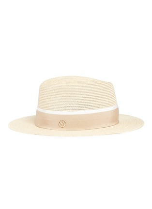 Figure View - Click To Enlarge - MAISON MICHEL - 'André' hemp straw trilby hat