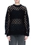 Main View - Click To Enlarge - ALEXANDER WANG - Fishnet wool blend sweater