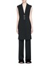 Main View - Click To Enlarge - ALEXANDER WANG - Hook-and-eye long wool blend suiting vest