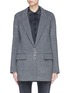 Main View - Click To Enlarge - ALEXANDER WANG - Wool-cashmere oversized hook-and-eye blazer