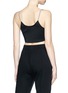 Back View - Click To Enlarge - ALEXANDER WANG - Manolo chain strap rib cropped top