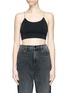 Main View - Click To Enlarge - ALEXANDER WANG - Manolo chain strap rib cropped top