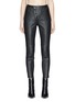 Main View - Click To Enlarge - ALEXANDER WANG - High Waist Cropped Leather Leggings