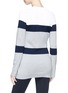 Back View - Click To Enlarge - 72883 - 'Apres' stripe Merino wool blend sweater