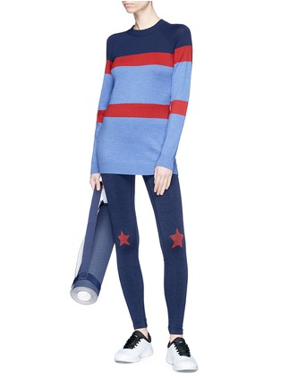 Figure View - Click To Enlarge - 72883 - 'Apres' stripe Merino wool blend sweater