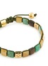 Detail View - Click To Enlarge - SHAMBALLA JEWELS - 'Shamballa Lock' diamond gemstone 18k yellow gold cord bracelet