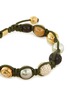 SHAMBALLA JEWELS - 'Shamballa' diamond sapphire pearl 18k yellow gold beaded cord bracelet