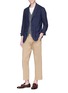 Figure View - Click To Enlarge - BARENA - 'Piero Telino' linen soft blazer