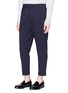 Front View - Click To Enlarge - BARENA - 'Nitro Tropico' rolled cuff virgin wool pants