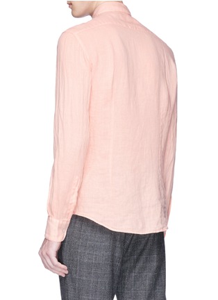 Back View - Click To Enlarge - BARENA - 'Coppi Telino' linen shirt