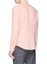 Back View - Click To Enlarge - BARENA - 'Coppi Telino' linen shirt