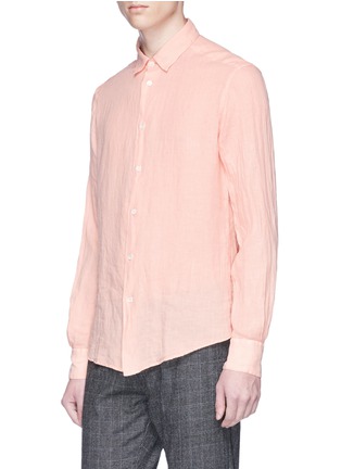 Front View - Click To Enlarge - BARENA - 'Coppi Telino' linen shirt