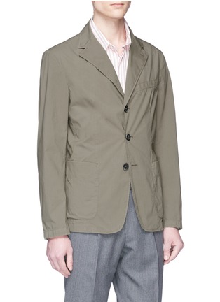 Front View - Click To Enlarge - BARENA - 'Piero Pradel' cotton soft blazer