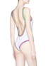 Back View - Click To Enlarge - KIINI - 'Yaz' crochet trim scoop back one-piece swimsuit