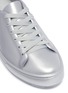 Detail View - Click To Enlarge - MELISSA - 'Be Shine' metallic PVC lace-up sneakers