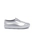 Main View - Click To Enlarge - MELISSA - 'Be Shine' metallic PVC lace-up sneakers