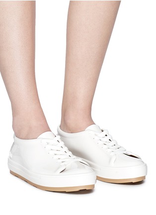 Figure View - Click To Enlarge - MELISSA - 'Be' PVC lace-up sneakers