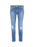 Main View - Click To Enlarge - RAG & BONE - 'Ankle Dre' paint splatter skinny boyfriend jeans