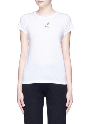Main View - Click To Enlarge - RAG & BONE - Floral embroidered T-shirt