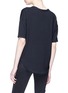 Back View - Click To Enlarge - RAG & BONE - 'Phoenix Vee' modal-cotton high-low T-shirt