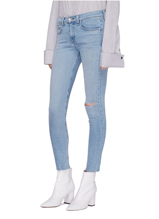 Front View - Click To Enlarge - RAG & BONE - Ripped skinny jeans